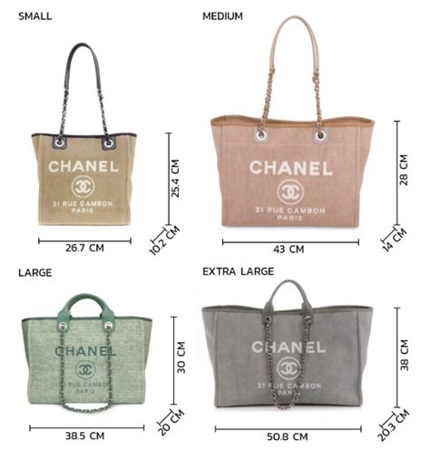 deauville chanel sizes